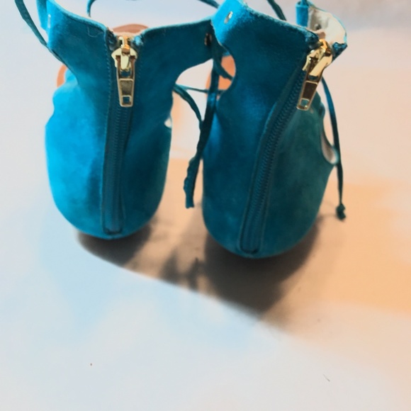 Dolce Vita - Blue Strappy Sandals, Size 10 - Picture 3 of 7
